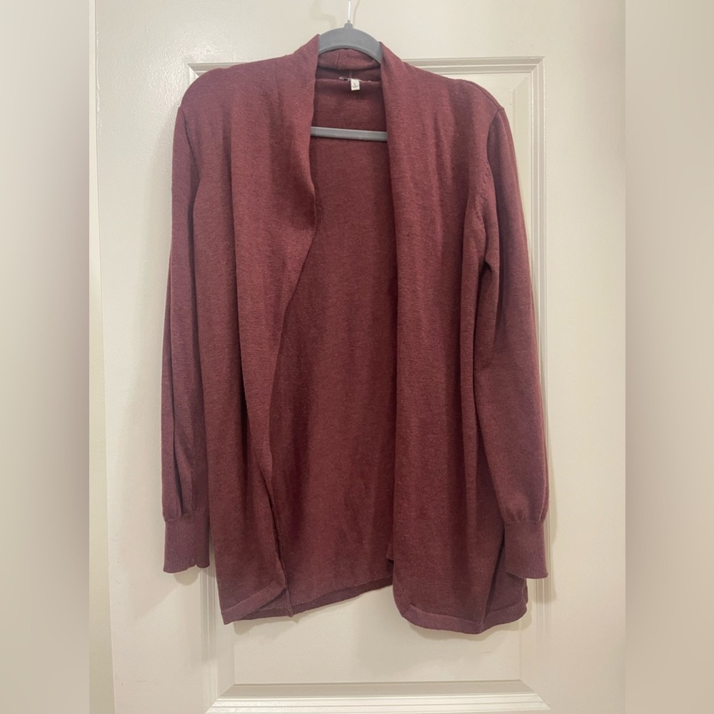 Ella Moss Ladies' Cozy Lightweight Cardigan, Rust large - Picture 2 of 4